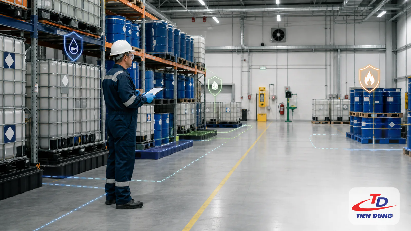 Lưu kho hóa chất công nghiệp: Checklist an toàn cơ bản cho doanh nghiệp